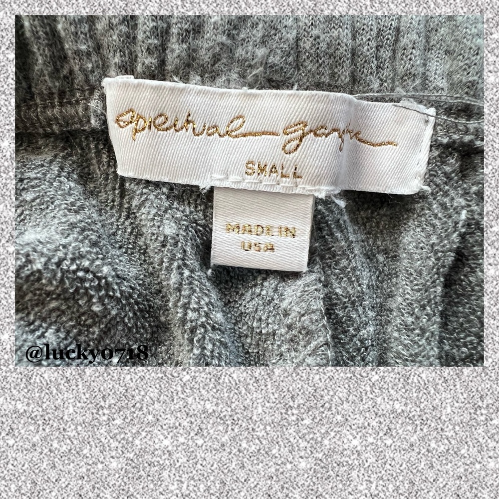 Spiritual Gangster Gray with side Rainbow Stripe Sweatpants Sz S - Picture 5 of 6